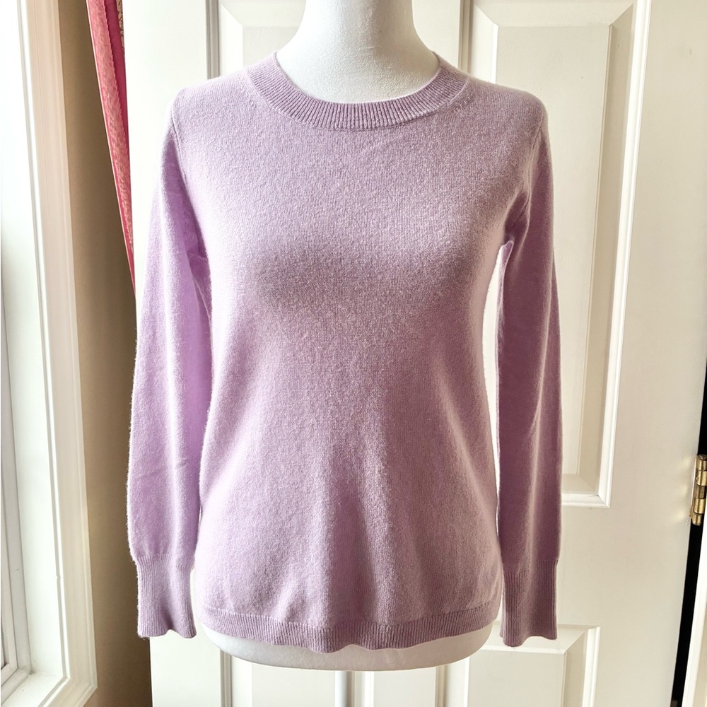 J. Crew Cashmere Sweater Crewneck Long Sleeve Levander/Light Purple Size XS